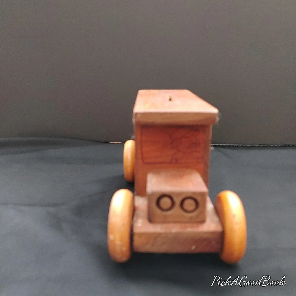 Truck Bank Kansas City Times Star Newspaper Collectible Vtg Wooden‎ TOYSTALGIA